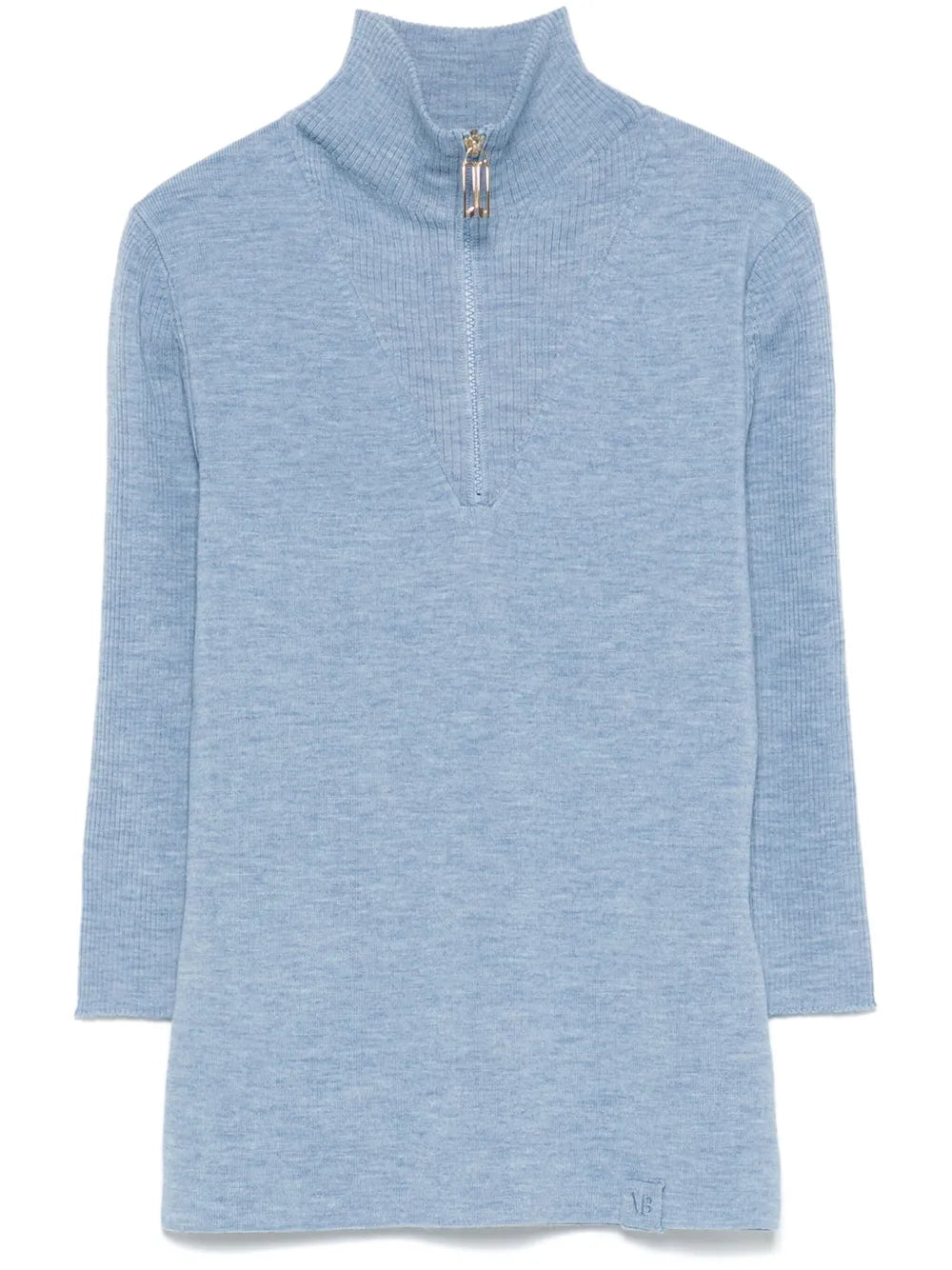 Half-Zip Knitted Top