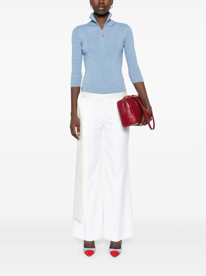 Half-Zip Knitted Top