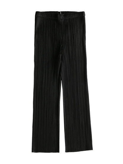 Pleated Flared Trousers