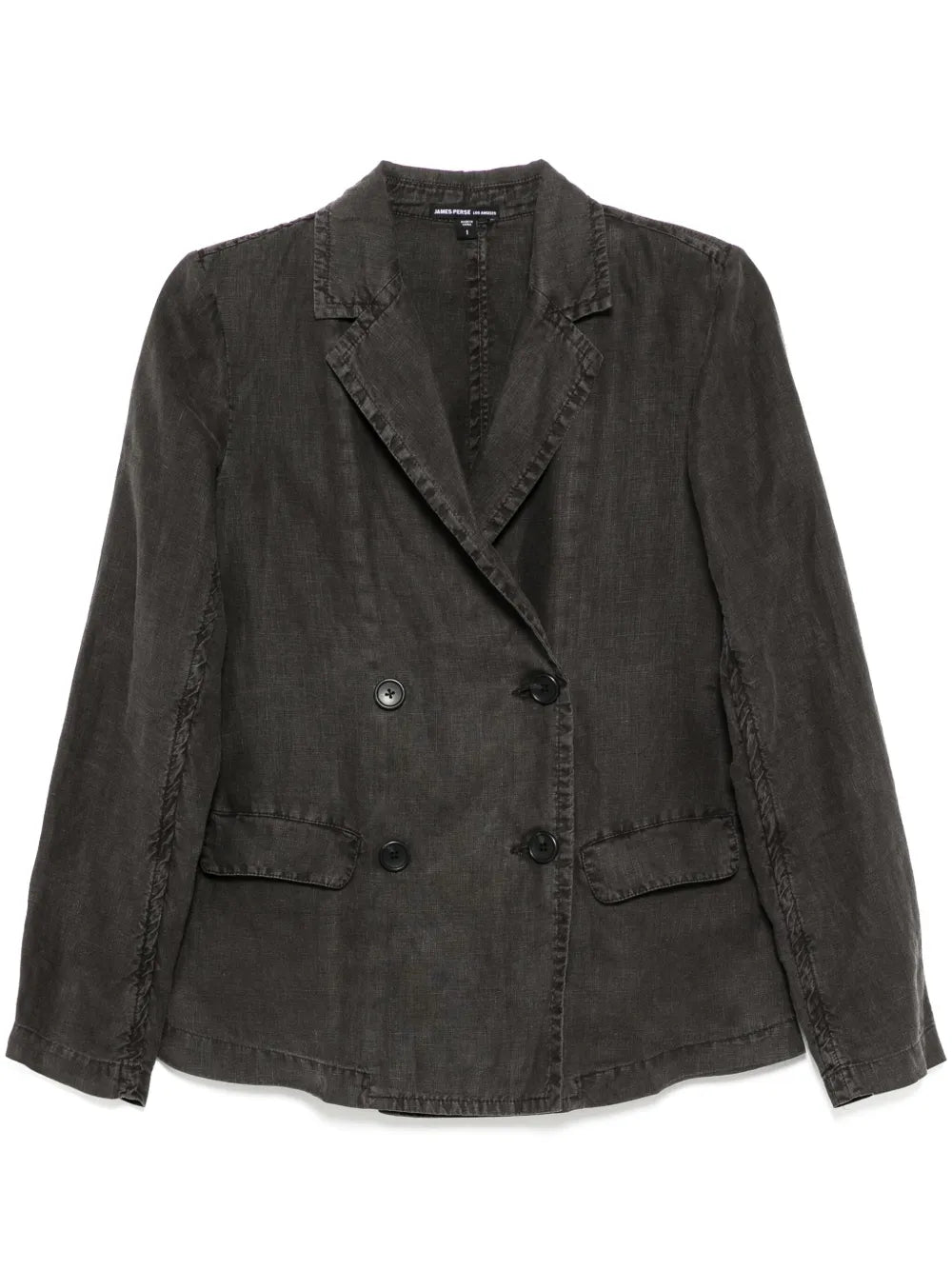Double-Brested Linen Blazer