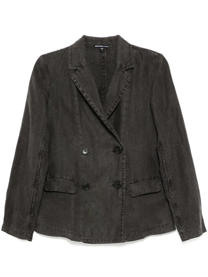 Double-Brested Linen Blazer
