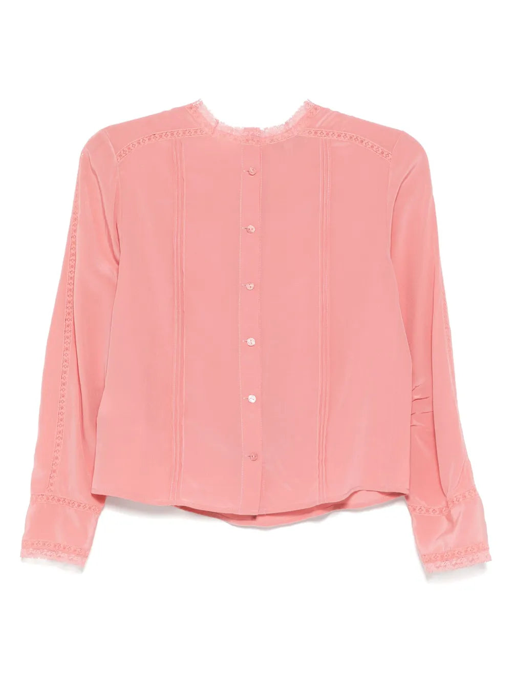 Chiffon-Embroidered Top
