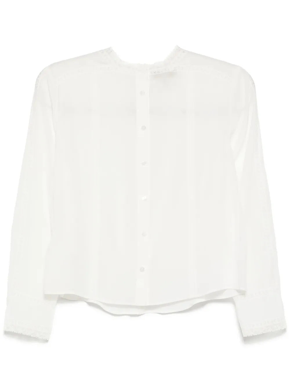 Chiffon-Embroidered Top