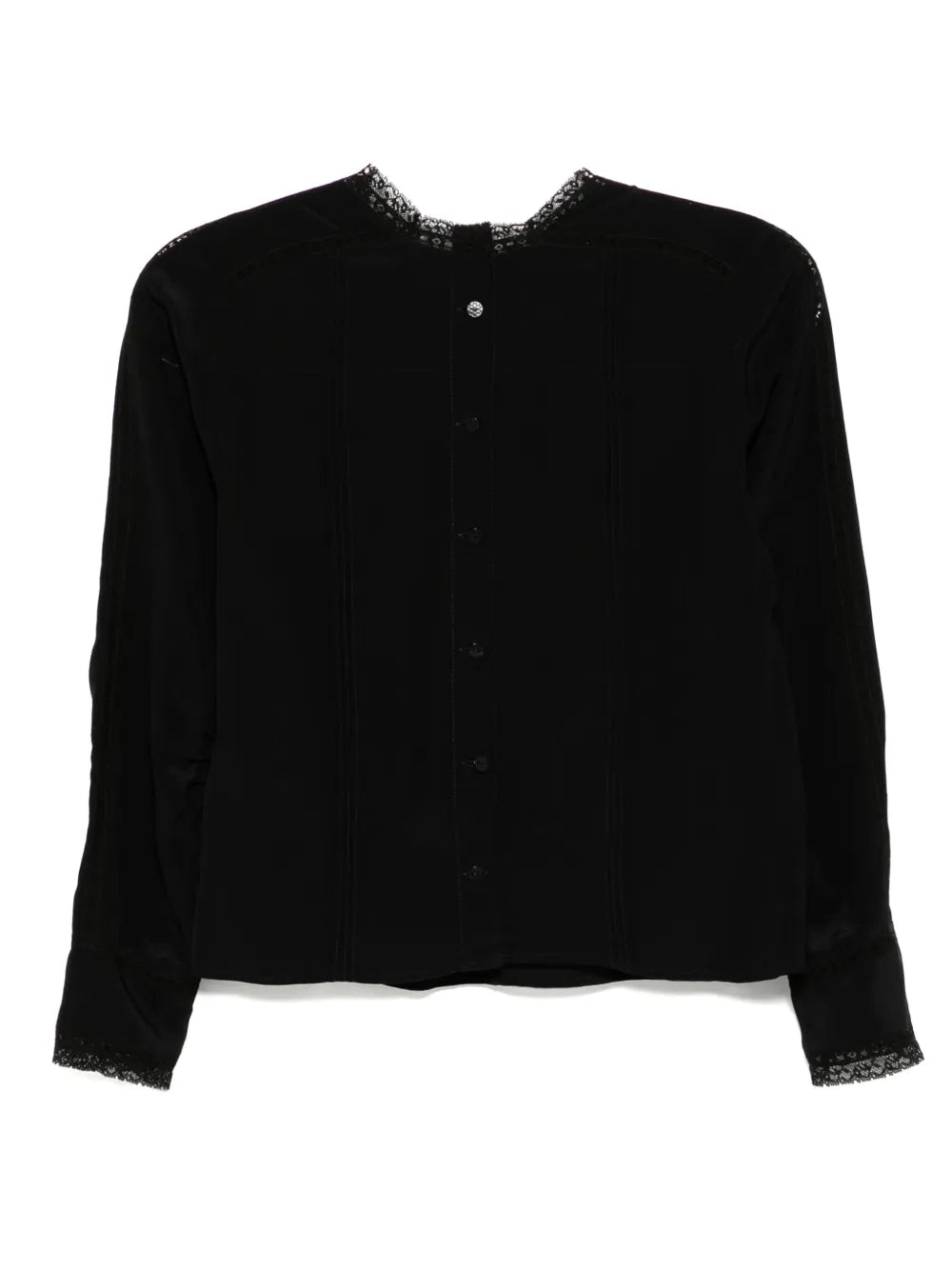 Chiffon-Embroidered Top