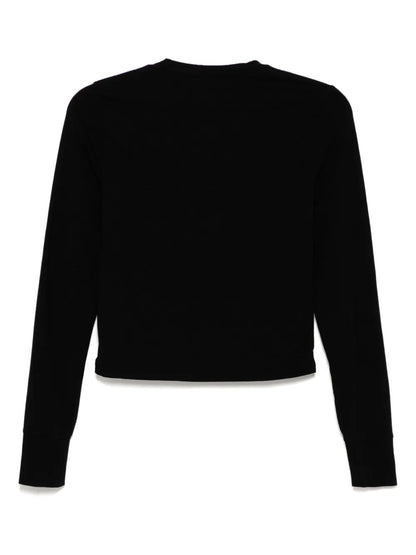 Cropped Long-Sleeved T-Shirt