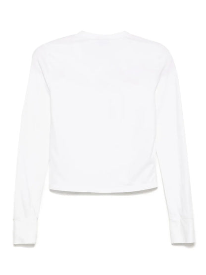 Cropped Long-Sleeved T-Shirt