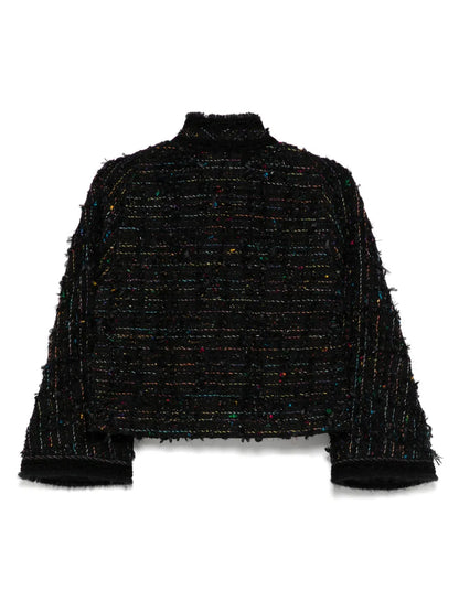 Sense Of Ink Collection Mandarin Collar Tweed Jacket