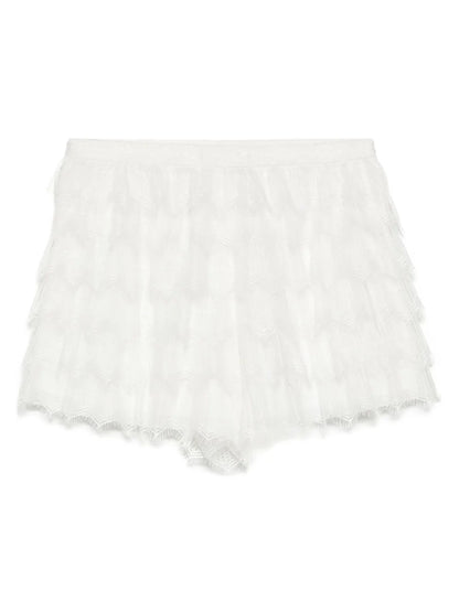 Sense Of Ink Collection Silk Lace Shorts