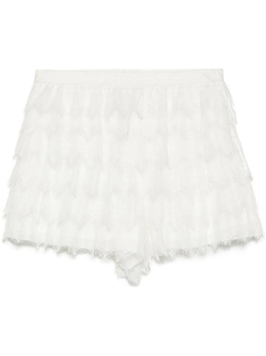 Sense Of Ink Collection Silk Lace Shorts