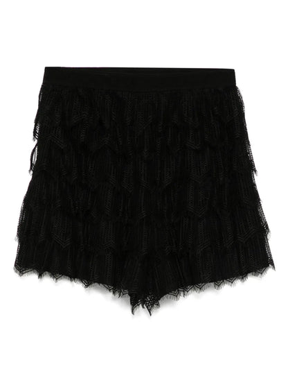 Sense Of Ink Collection Silk Lace Shorts