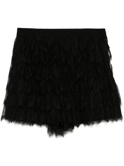 Sense Of Ink Collection Silk Lace Shorts