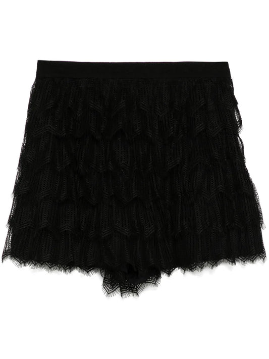 Sense Of Ink Collection Silk Lace Shorts