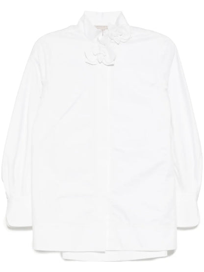 Flower-Embellished Shirt
