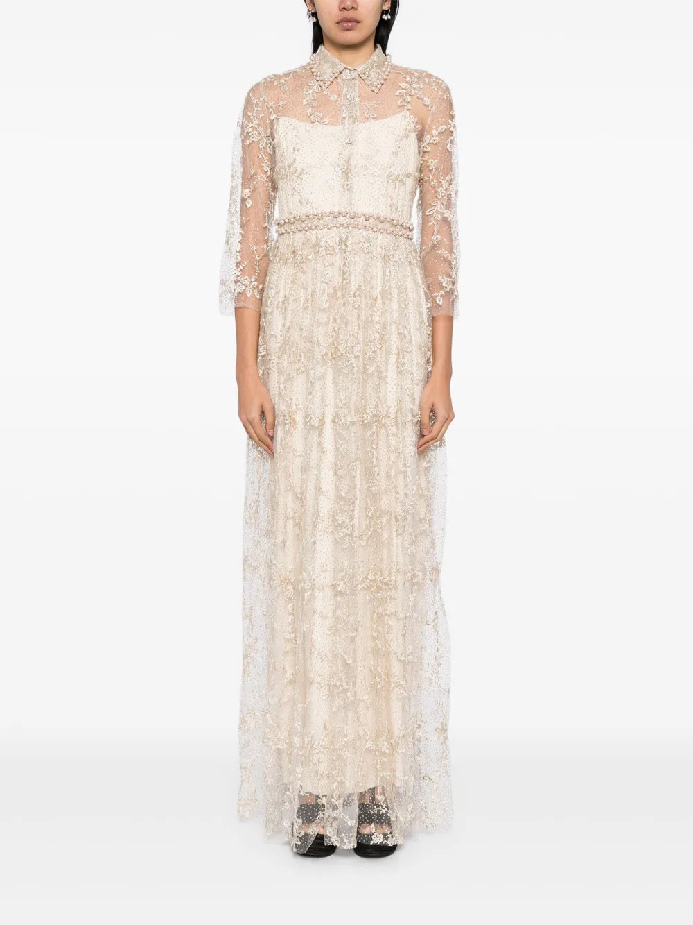 High-Waist Maxi Dress