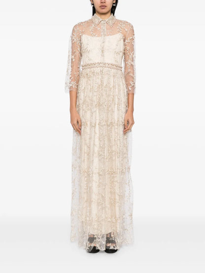 High-Waist Maxi Dress