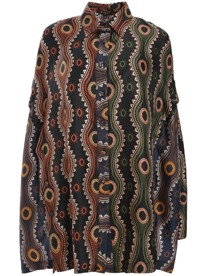 Printed Silk Shirt
