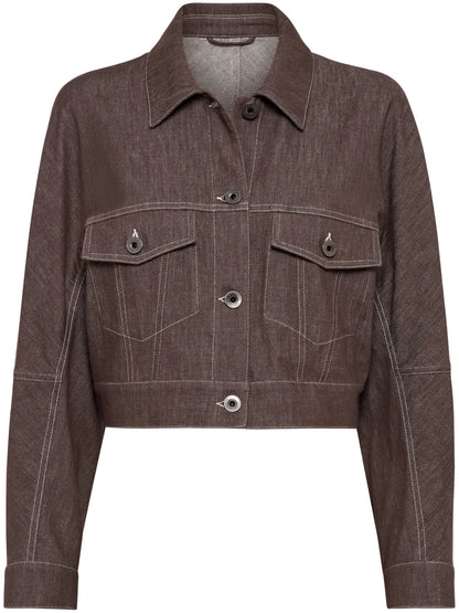 Monili Bead-Embellished Cropped Jacket