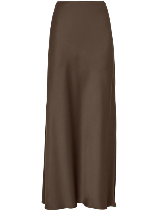 Bias-Cut Maxi Skirt