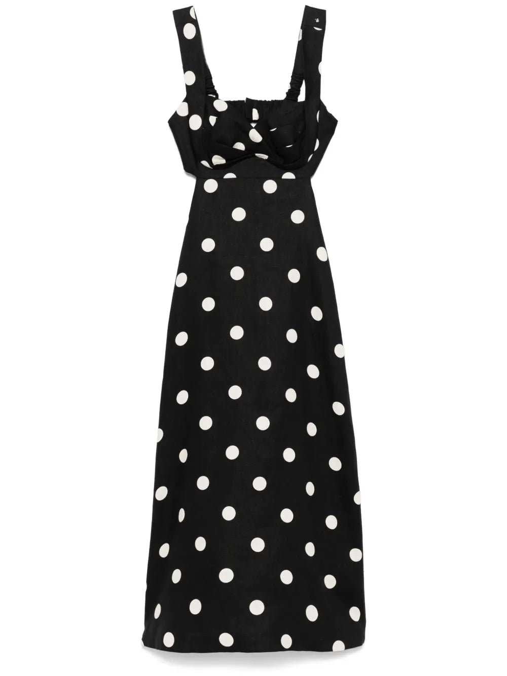 Polka-Dot Midi Dress