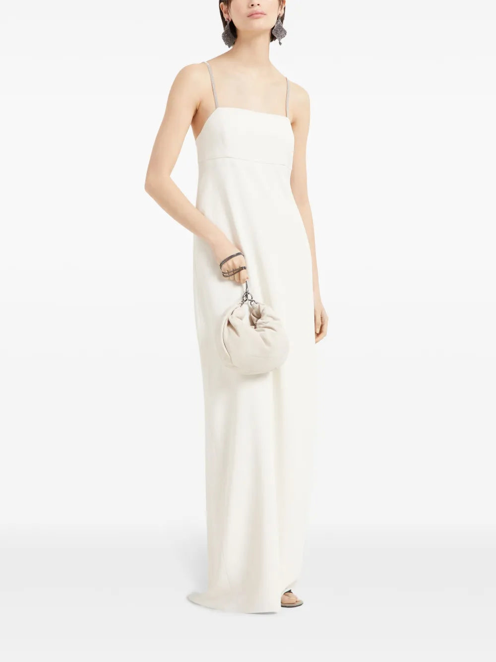 Monili-Detail Gown
