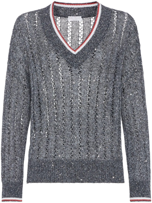 Sequin-Embellished Jumper