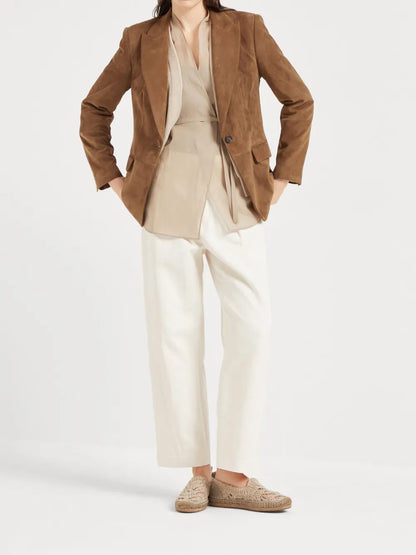Pleated Chino Trousers