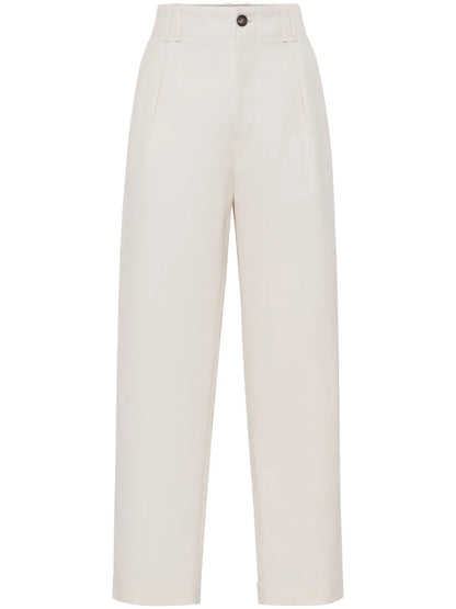 Pleated Chino Trousers
