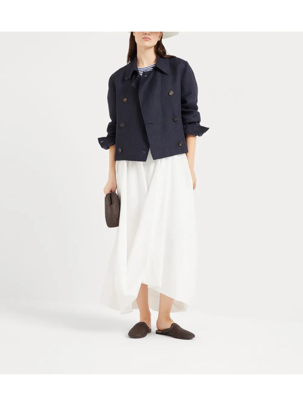 Bubble-Hem Skirt