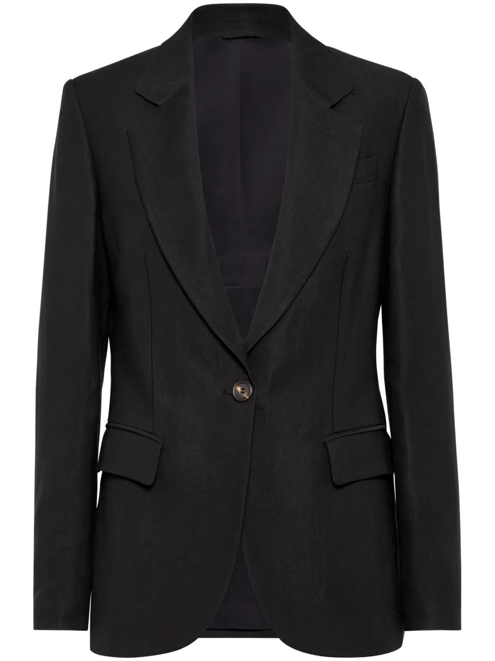 Monili-Detail Twill Blazer