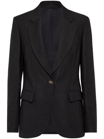 Monili-Detail Twill Blazer