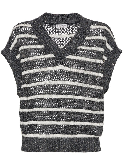 Sequin-Embellished Top