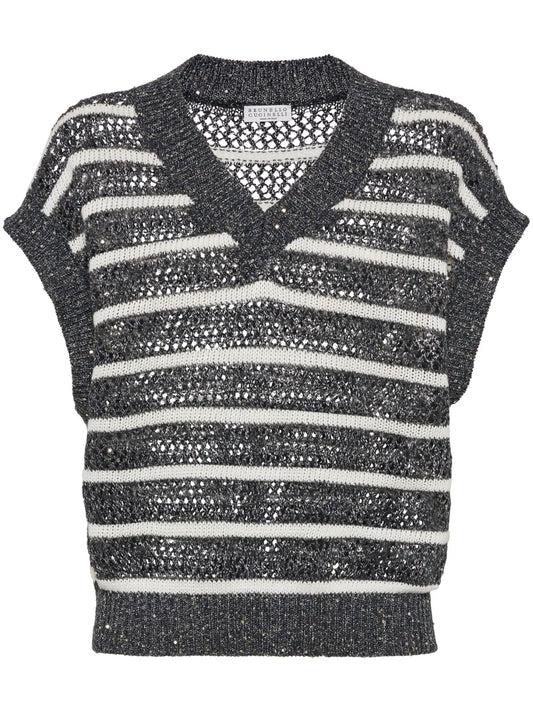 Sequin-Embellished Top