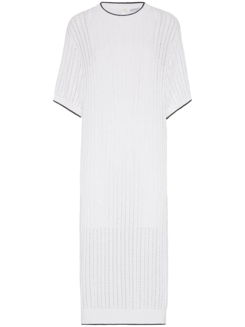 Monili-Embellished Knitted Dress