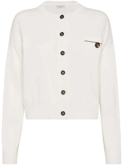 Monili-Detail Cardigan