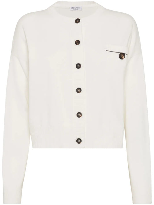 Monili-Detail Cardigan