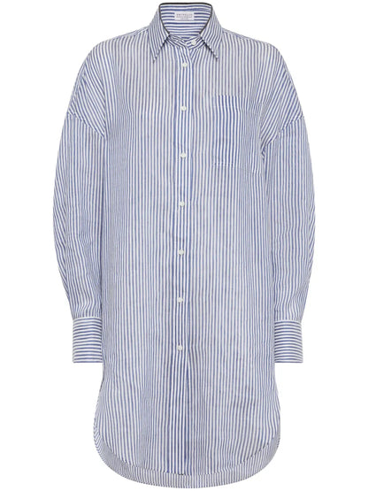 Monili-Trim Long Shirt