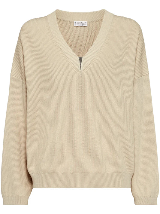 Monili-Embellished Sweater