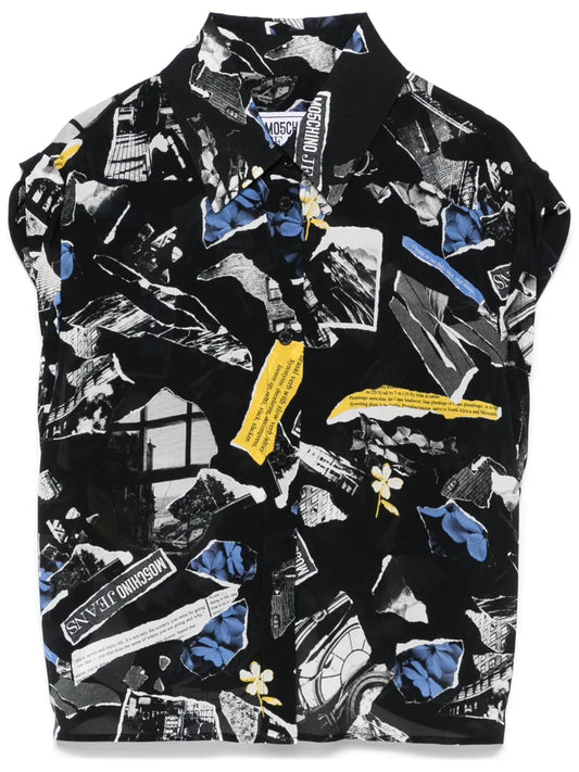 Patchwork-Print Shirt