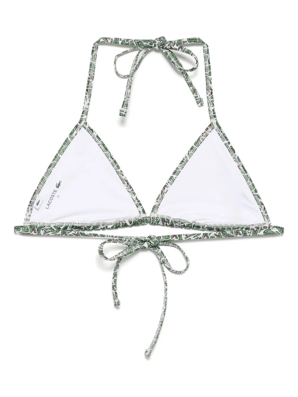 Monogram-Print Bikini Top