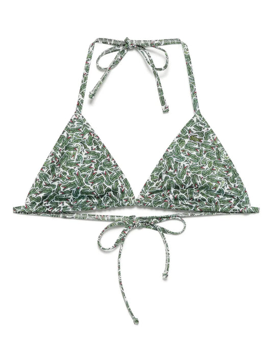 Monogram-Print Bikini Top