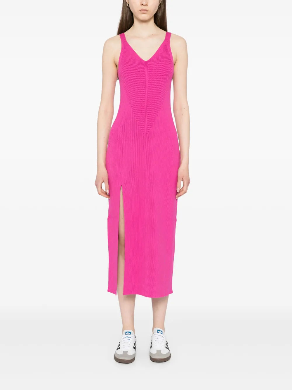 Long Seamless Ribbed Dress