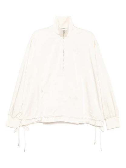 High-Neck Popover Top