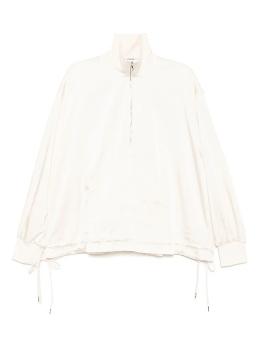 High-Neck Popover Top