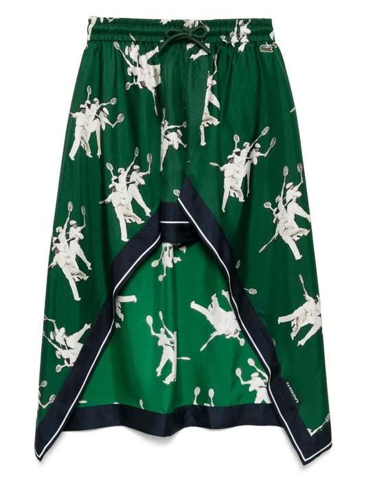 Lightweight Silk Printed Shorts