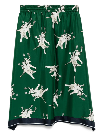 Lightweight Silk Printed Shorts