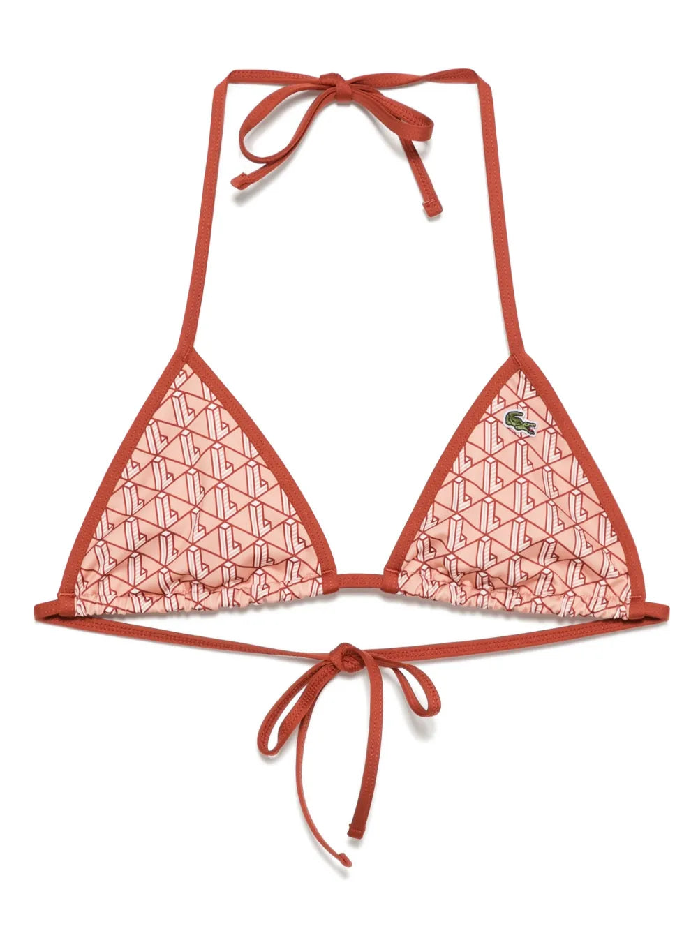 Monogram-Print Bikini Top