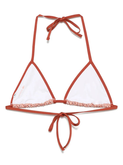 Monogram-Print Bikini Top