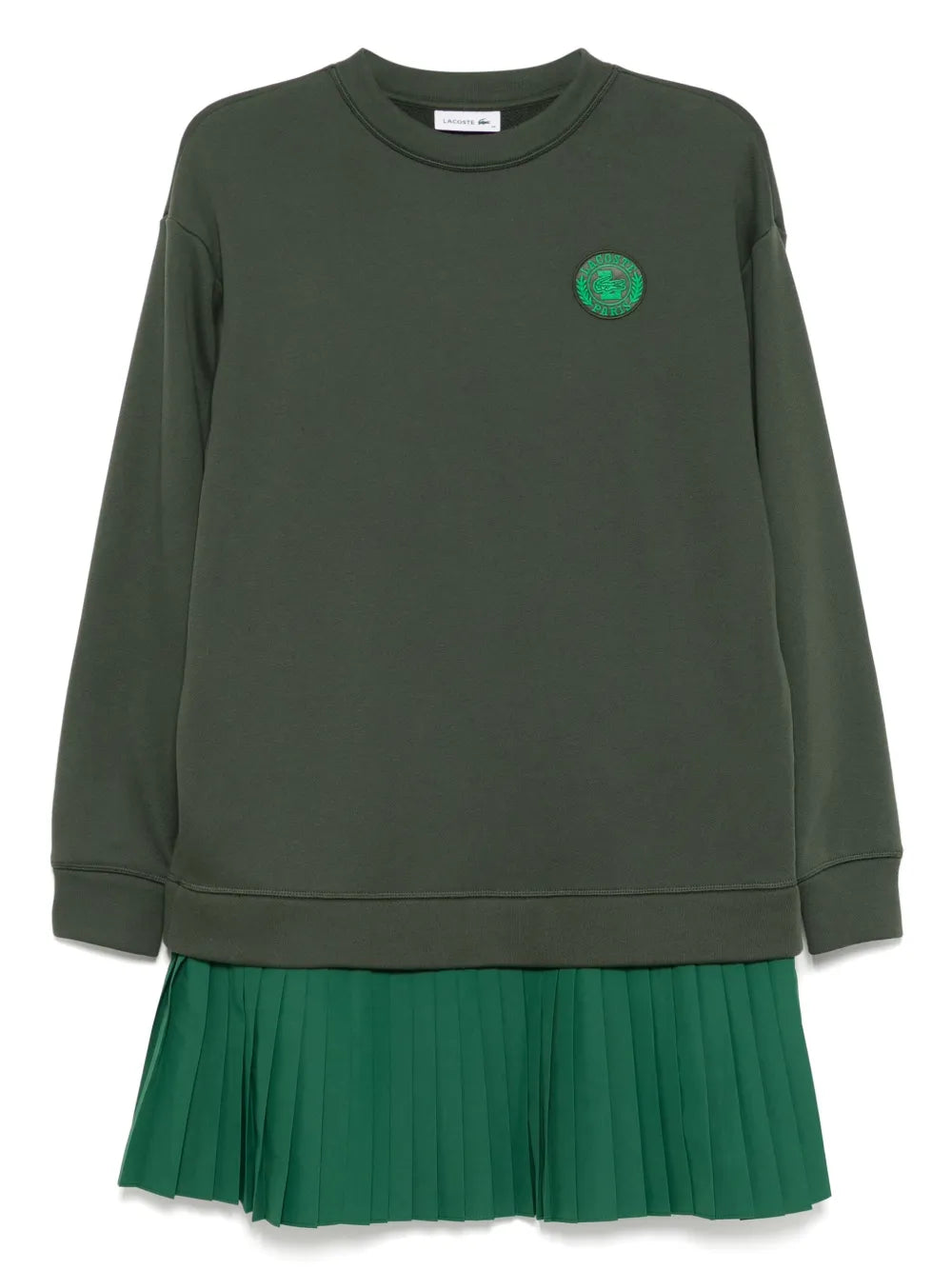 Pleated Sweatshirt Dress
