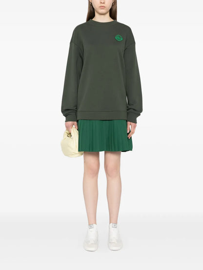 Pleated Sweatshirt Dress