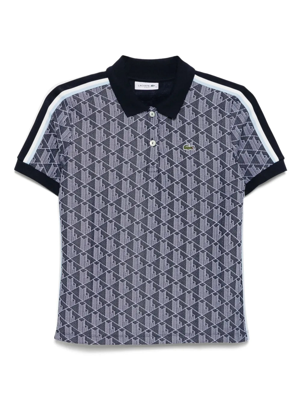 Monogram Jacquard Polo Top